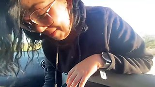 Maya gets in a stranger's car and they get fucked on the road
