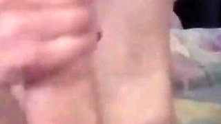 MILF Blowjob Full of Spit POV with Cum in Mouth