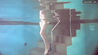 Sasha Vetochka Goes Naked Into The Pool
