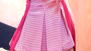 Brunette Fingers and Toys Her Wet Pussy