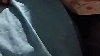 Super Skinny Girl Rubs Her Pussy on a Pillow and Cums Quickly so Her Parents Don't Catch Her