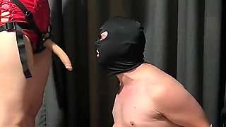 Pbp 2 Face Fucking in Tight Bondage by Beautiful Mistress Jennifer-no Escape for the Slave