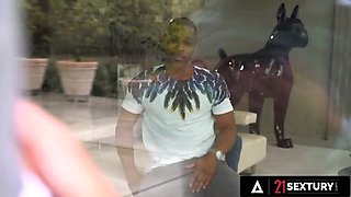 21 SEXTURY - Adorable Sarah Cute Experiences Intense DP and Facial Cumshot