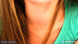 Petite Teen Kyler Quinn Soaks Her Panties, Sniffs Them and Cums Hard - Kyler Quinn - 18eighteen