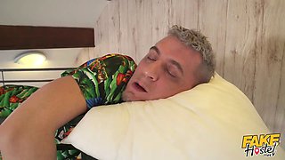 Faux hostel - enormous tit Sofia Lee get nailed while her friend doesnt notice
