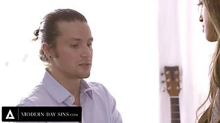 Pastor Jay Romero Fucks Innocent Virgin Alexia Anders - Creampie Church Sex