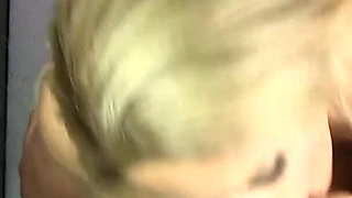 Busty blonde cougar Alyssa Lynn can't get enough cum in gloryhole - Part 2 POV