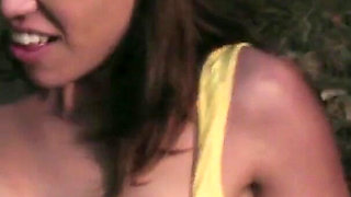 Lesbian fantasies with 2 nasty teens in nature