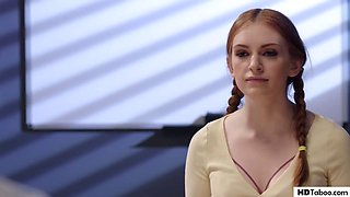 PURE TABOO Sexy Babe Tricked A Redhead Into A Lesbian Threesome With Teacher - Liv Revamped, Maya Kendrick, Eliza Ibarra