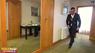 FAKEhub - Sonya's Hen Do Deception: Brunette Mischief with a French Lover and His Enormous Manhood