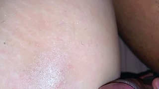 Hot blonde ass getting doggystyle in toilet