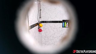 Helena Price's Steamy Shower Turns Into Voyeuristic Bliss