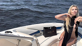 Captain fucked client on a boat