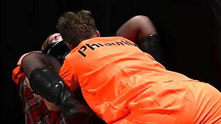 British Police Officer Punishes Bad Girl Prisoner With Caning & Hard Fucking - Big Tits BBW In Uniform Role Play