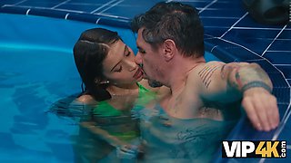 Vip4k. porn in the pool is the best way to handsome down