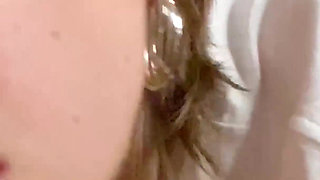 Messy Deep Throat First Time, Swallowing Lots of Cum, Big Load in the Car!!