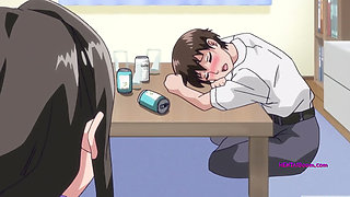 Hentai babe with huge tits gets fucked deep, moaning in animated bliss