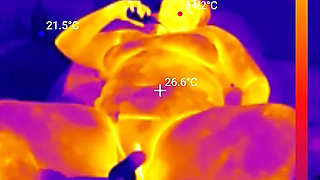 First BBC Sex Machine Fuck: Oiled up BBW Cums Hard on Your Massive Cock, 15 Min Ride and Cum Countdown, POV Thermal