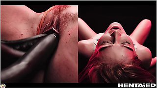 Deepthroat Cumflation - Anime Hentai Monster Cock Creampie And Dp All The Way Through