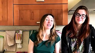 Two brunettes get a beautiful spanking