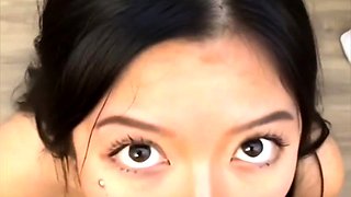 Asian teen blowjob