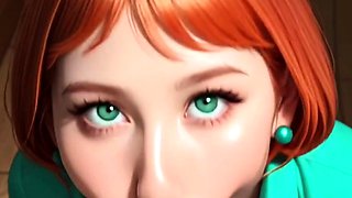 Stunning redhead brunette blonde pov blowjobs in hut beach