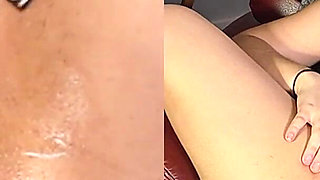 Hairy Pussy Shaved Then Oiled