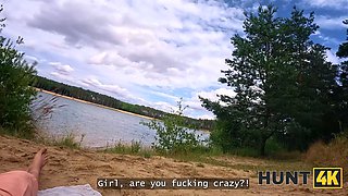 Hunt4k. as soon as she witnessed the currency, she instantly commenced smoking a stranger's dick on the beach