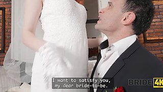 Not wanting to wait, the groom comes to the sensual bride Alice Seduce