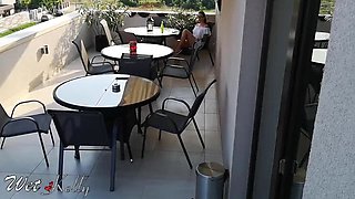Wet Kelly My Hot Neighbor Masturbating on Terrace Outdoor Solo