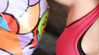 Ride and Deflate Beachball with Leggings - Bunny Looner
