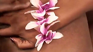 The cougar is a dark skinned slut with huge breasts and shaggy pussy giving her pussy to a hard cock