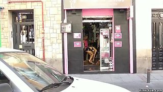 Public BDSM Fuck - Carol Vega Dominated & Punished by Omar Galanti