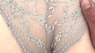 Julius empties his balls full of cum into my panties