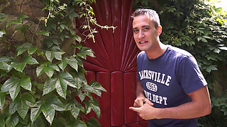 Hot Neighborhood Game: She Showers and He Watches!
