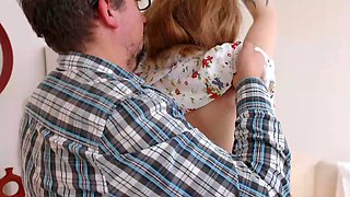 A brunette teen cockslut needs hard-core reality blowjobs fr