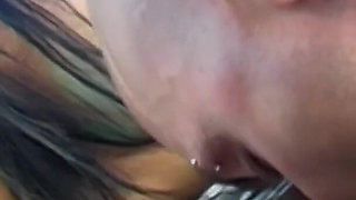 Sexy Ebony Big Tits MILF India Babe Sucks and Fucks at the Gloryhole