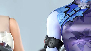 Ashe's Wedding Gone Wild with Group Double Penetration and Threesome - 3D Overwatch Animation
