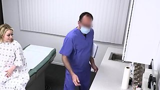 Perv Doctor - Sexy Blonde Step Mom And Step Daughter Get