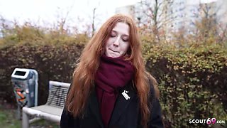 GERMAN SCOUT - Redhead Alice Seduce Lovemaking