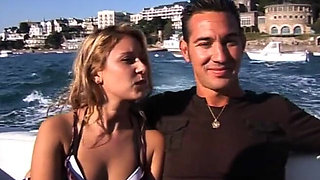 During This Vacation, She's Fucking with Two Sailors