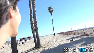 Propertysex - hot italian tourist fucks her masculine host