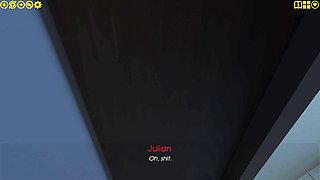 My Pleasure 10: Julian Watches Julia Finger Pussy Moaning His Name Kitchen Boobs