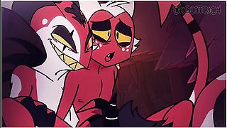 Helluva Boss 3some Blitzo X Moxxie X Millie Mmf With Car Toon