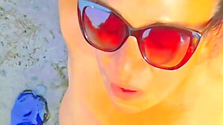 Beach Facial with Friends Wife-slow Mo Cumshot