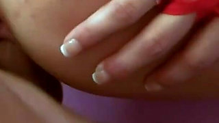 Brunette teen wearing lingerie gets cum in mouth after slamming