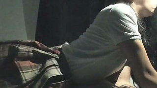 Schoolgirl Teen Agrees to Give Blowjob and a Footjob for