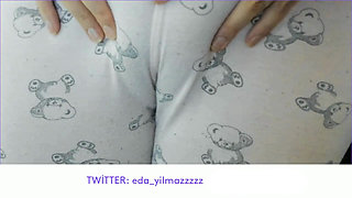 CAMELTOE- SWOLLEN PUSSY- MASTURBATE WITH PAJAMAS