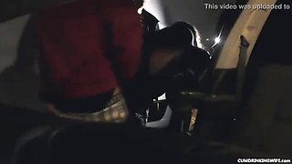 Parking Lot Gangbang - Amateur MILF Takes Multiple Creampies from Strangers