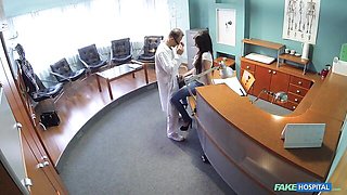 Fake doctor with a long penis fucked a hot brunette Vanessa B